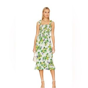 Amanda Uprichard Floral Midi Dress